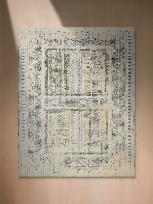 Vaari Wool & Bamboo Silk Hand-Knotted Rug - Beige