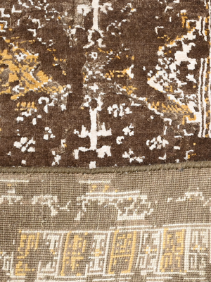 Kaelis Hand-knotted Wool & Bamboo Silk Rug - Brown