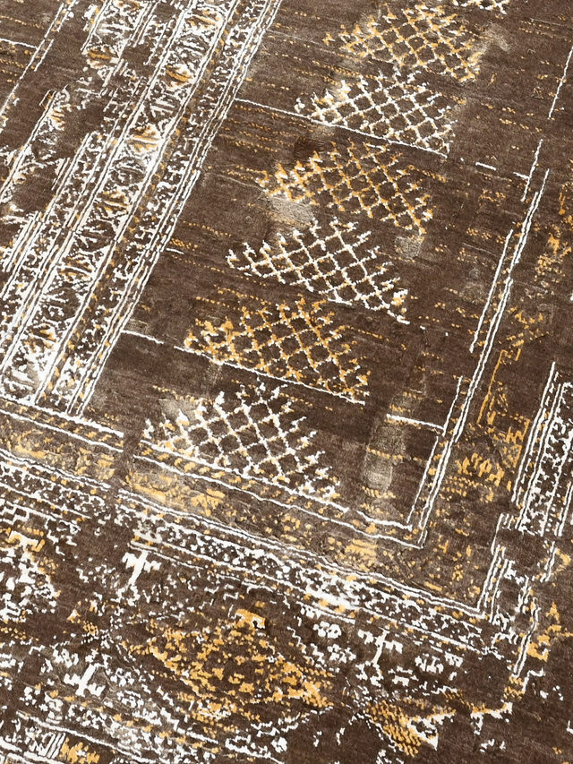 Kaelis Hand-knotted Wool & Bamboo Silk Rug