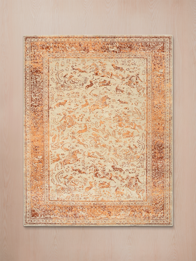 Marvella Hand-Knotted Wool & Bamboo Silk Rug - Beige