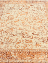 Marvella Hand-Knotted Wool & Bamboo Silk Rug - Beige