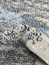 Alvren Hand-Knotted Wool & Bamboo Silk Rug - Grey