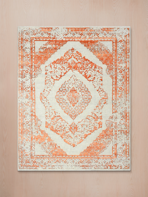 Elira Hand-knotted Wool & Bamboo Silk Rug - Off-White