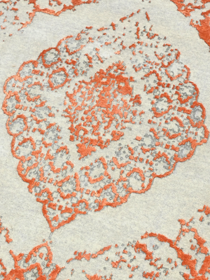 Elira Hand-knotted Wool & Bamboo Silk Rug - Off-White