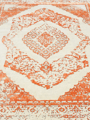 Elira Hand-knotted Wool & Bamboo Silk Rug - Off-White