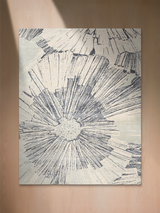Cedral Hand-knotted Wool & Bamboo Silk Rug - Grey
