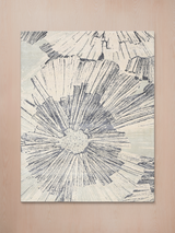 Cedral Hand-knotted Wool & Bamboo Silk Rug - Grey