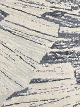 Cedral Hand-knotted Wool & Bamboo Silk Rug - Grey