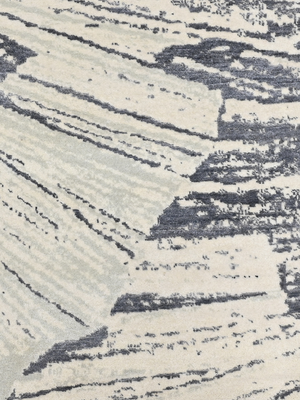 Cedral Hand-knotted Wool & Bamboo Silk Rug - Grey
