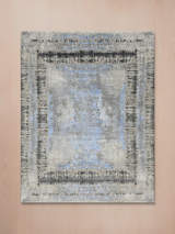 Veylan Hand-Knotted Wool & Bamboo Silk Rug - Grey