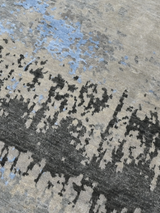 Veylan Hand-Knotted Wool & Bamboo Silk Rug - Grey