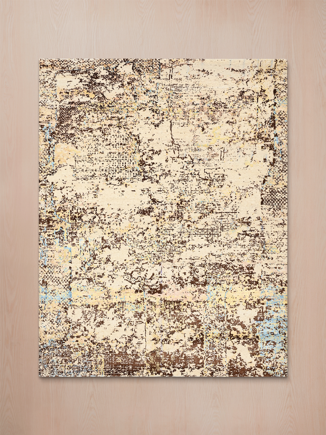 Sorevik Hand-Knotted Wool & Bamboo Silk Rug - Beige