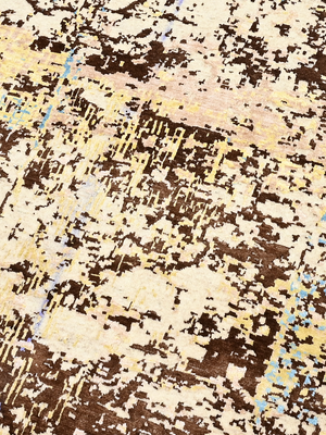 Sorevik Hand-Knotted Wool & Bamboo Silk Rug - Beige