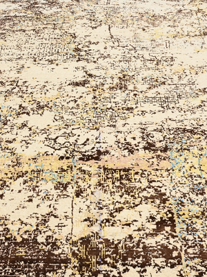 Sorevik Hand-Knotted Wool & Bamboo Silk Rug - Beige