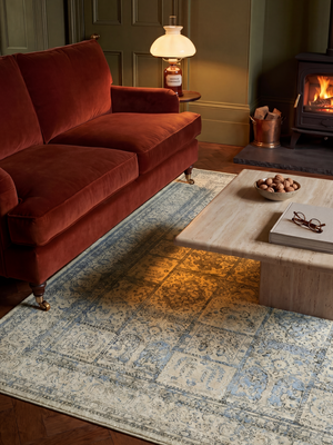 Tarini Wool & Bamboo Silk Hand-Knotted Rug - Cream