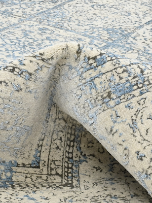 Tarini Wool & Bamboo Silk Hand-Knotted Rug - Cream