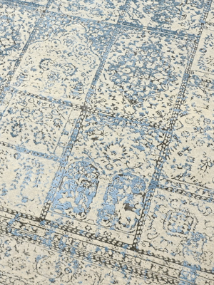 Tarini Wool & Bamboo Silk Hand-Knotted Rug - Cream