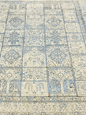 Tarini Wool & Bamboo Silk Hand-Knotted Rug - Cream