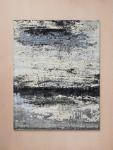 Mirell Hand-Knotted Wool & Bamboo Silk Rug - Grey
