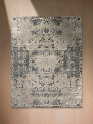 Torven Hand-Knotted Wool & Bamboo Silk Rug - Brown
