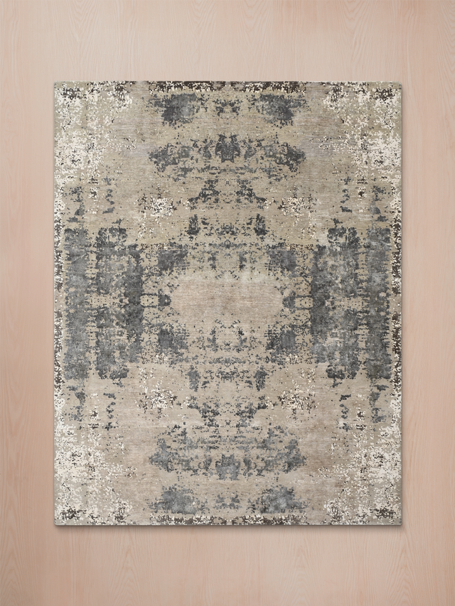 Torven Hand-Knotted Wool & Bamboo Silk Rug - Brown