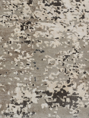 Torven Hand-Knotted Wool & Bamboo Silk Rug - Brown