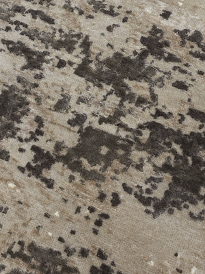 Torven Hand-Knotted Wool & Bamboo Silk Rug - Brown