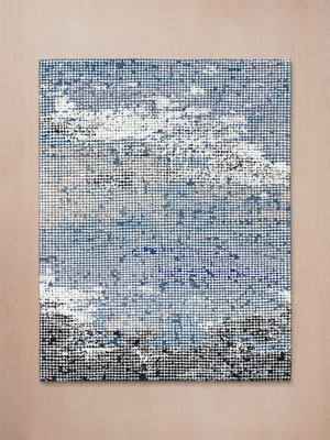 Elvian Hand-Knotted Wool & Bamboo Silk Rug - Blue