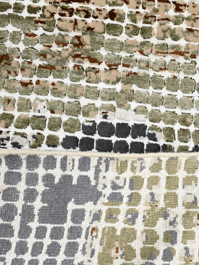 Mirelith Hand-Knotted Wool & Bamboo Silk Rug - Beige
