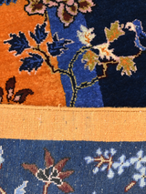 Elsira Hand-Knotted Wool & Bamboo Silk Rug - Orange
