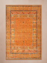 Tarev Hand-Knotted Wool & Bamboo Silk Rug - Orange