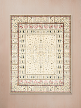 Tarev Hand-Knotted Wool & Bamboo Silk Rug - Off White