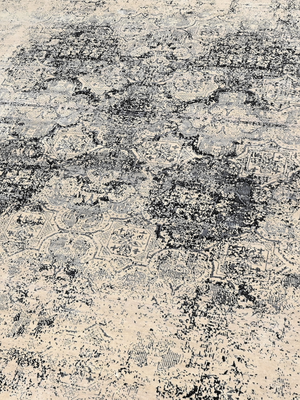 Branor Hand-knotted Wool & Bamboo Silk Rug - Beige