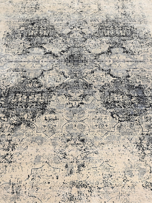Branor Hand-knotted Wool & Bamboo Silk Rug - Beige