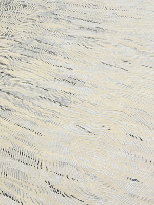 Luvane Hand-knotted Wool & Bamboo Silk Rug - Beige