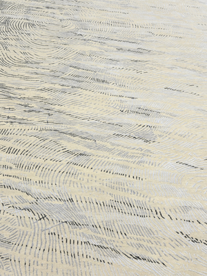 Luvane Hand-knotted Wool & Bamboo Silk Rug - Beige
