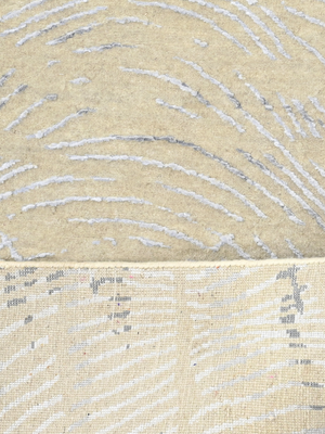 Luvane Hand-knotted Wool & Bamboo Silk Rug - Beige