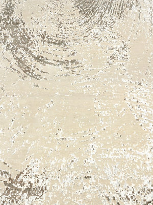 Ferona Hand-knotted Wool & Bamboo Silk Rug - Beige