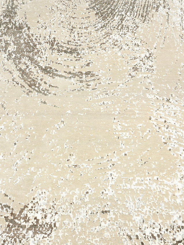 Ferona Hand-knotted Wool & Bamboo Silk Rug - Beige