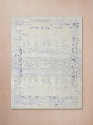 Mehr Wool & Bamboo Silk Hand-Knotted Rug - Cream