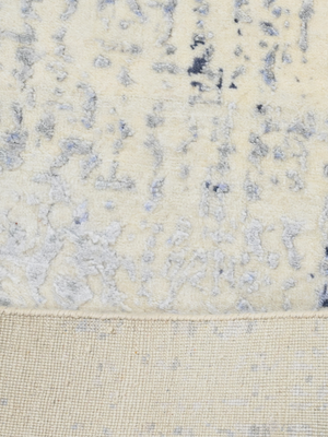 Mehr Wool & Bamboo Silk Hand-Knotted Rug - Cream