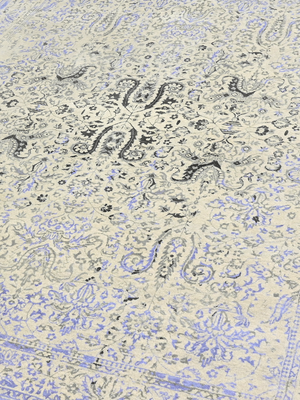 Reza Wool & Bamboo Silk Hand-Knotted Rug - Beige
