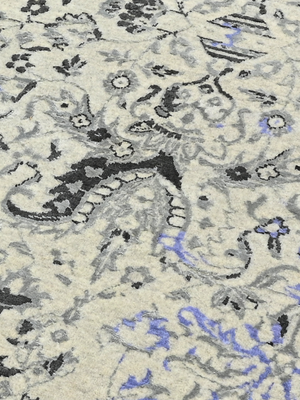 Reza Wool & Bamboo Silk Hand-Knotted Rug - Beige