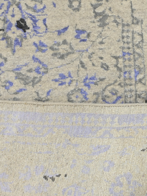 Reza Wool & Bamboo Silk Hand-Knotted Rug - Beige