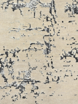 Dalan Wool & Bamboo Silk Hand-Knotted Rug - Beige