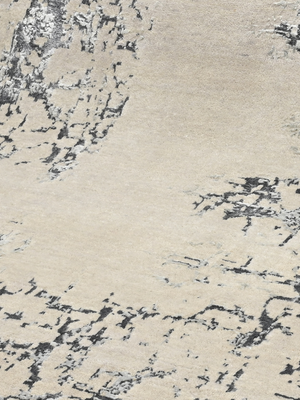 Dalan Wool & Bamboo Silk Hand-Knotted Rug - Beige