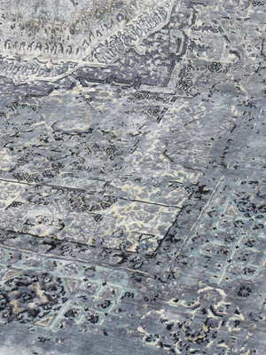 Lyven Hand-knotted Wool & Bamboo Silk Rug - Grey
