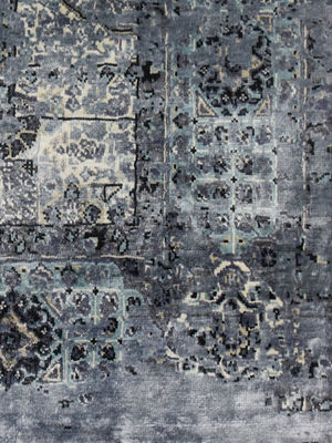 Lyven Hand-knotted Wool & Bamboo Silk Rug - Grey