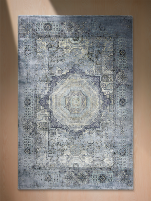 Lyven Hand-knotted Wool & Bamboo Silk Rug - Grey