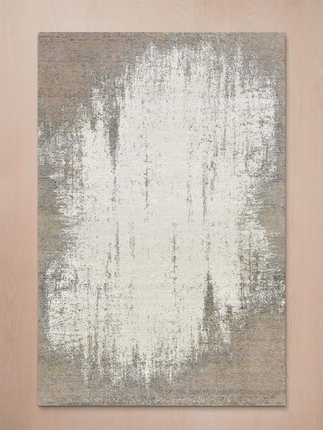 Avorin Hand-Knotted Wool & Bamboo Silk Rug - Off-White